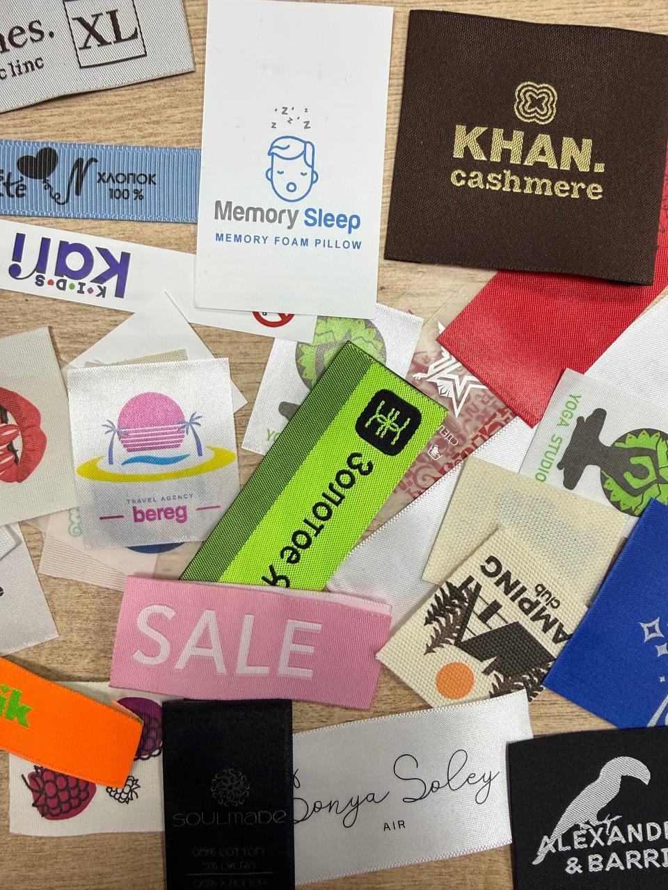 Бирки и лейблы — услуга в студии Несносно